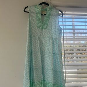 Sleeveless Geometric Pattern Dress